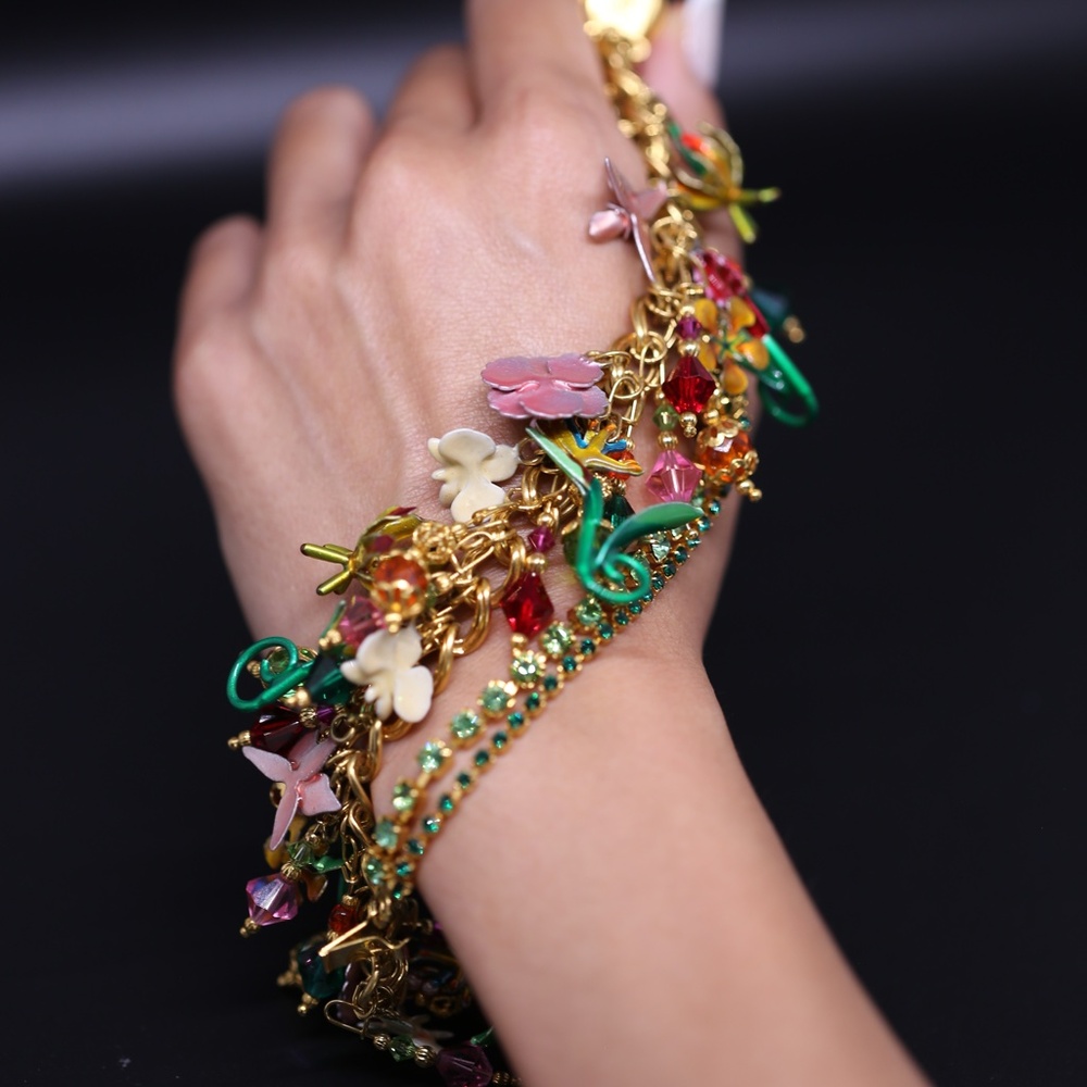 Colored 18k Gold Dipped Bracelet - image 7